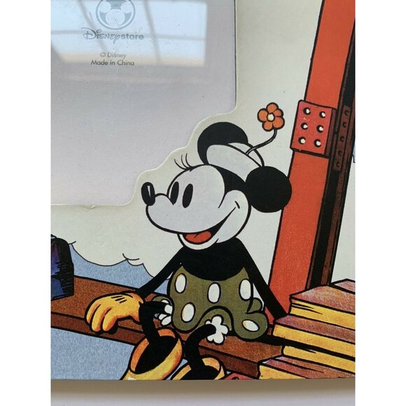 Disney Store Photo Picture Frame Large Mickey Minnie 10x8 Fits 5.5x3.5 Retro - Picture 5 of 11